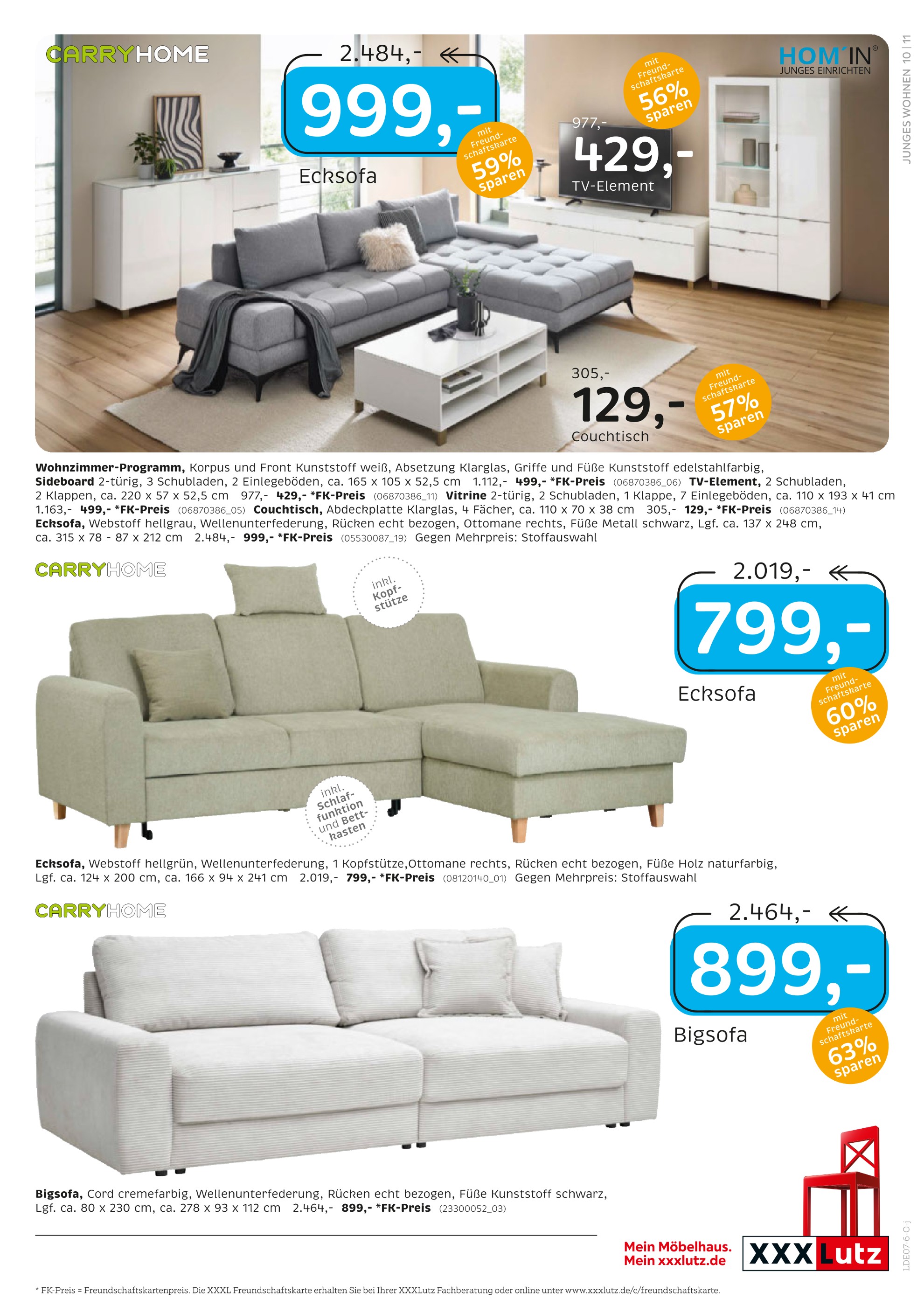 Polstermöbel Angebot im aktuellen XXXLutz Prospekt auf Seite 11